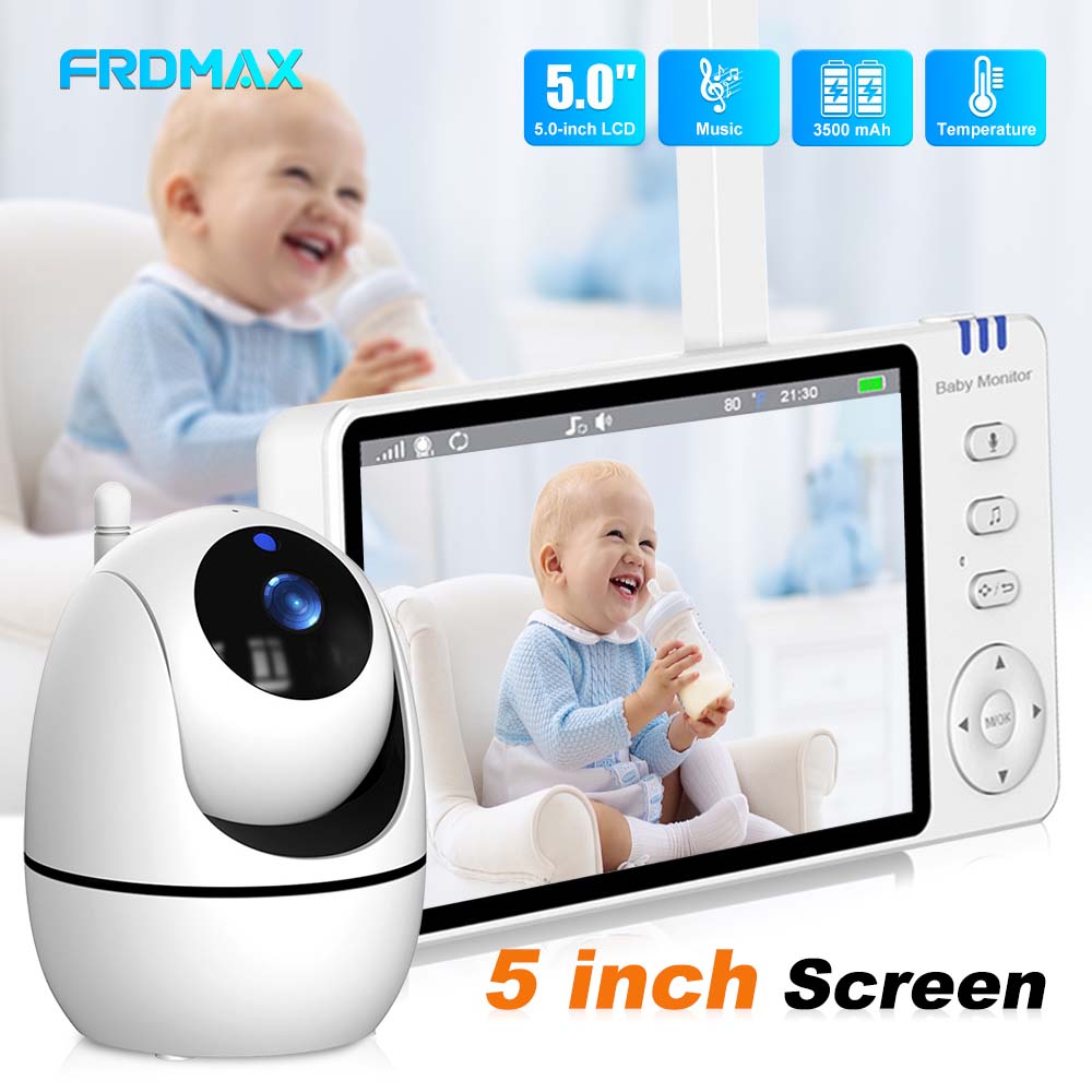 Baby Products Video - 5-дюймовая видеоняня, внутренняя беспроводная двусторонняя аудиосвязь,