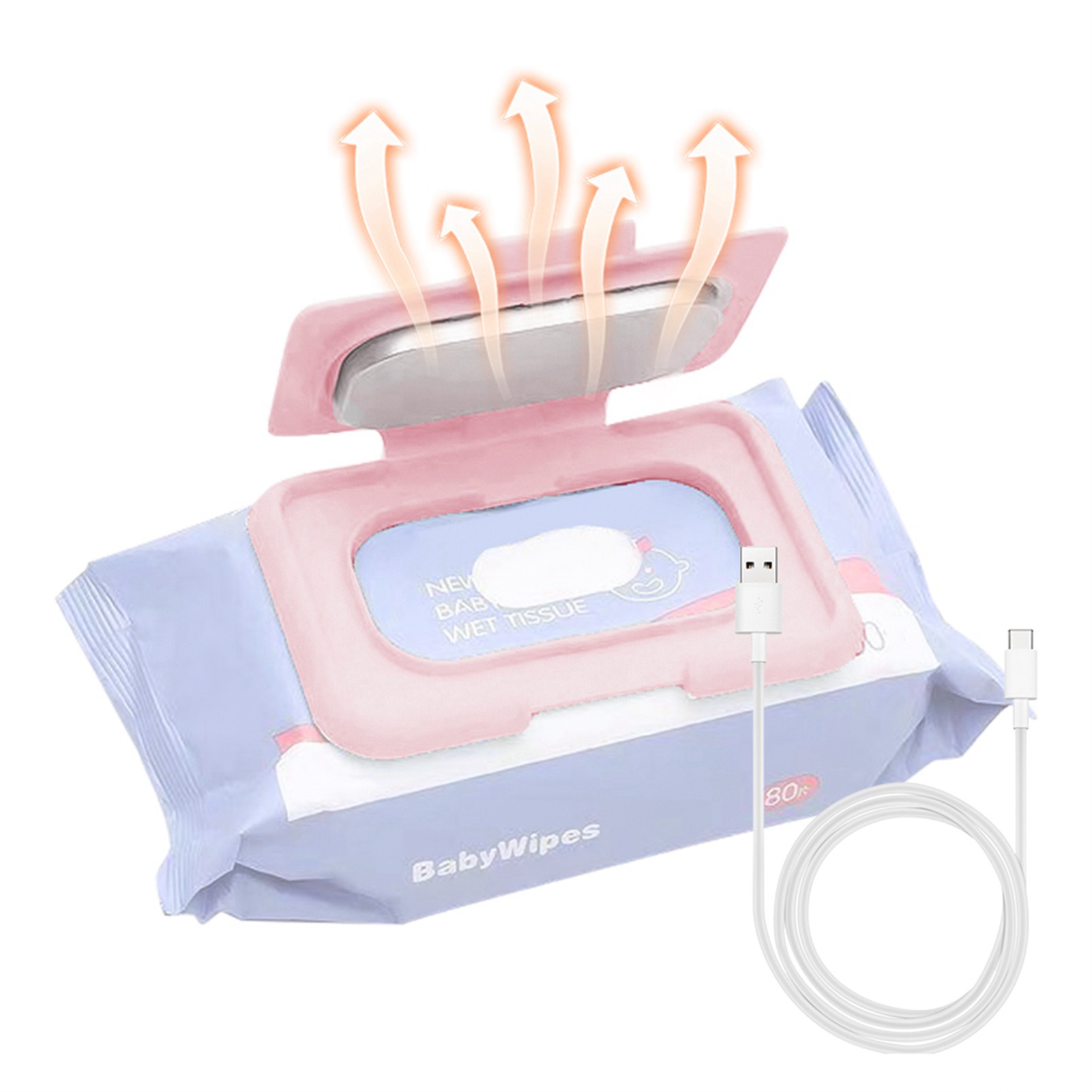 Baby Wipe Warmer - Портативный подогреватель детских влажных салфеток, USB-питание,