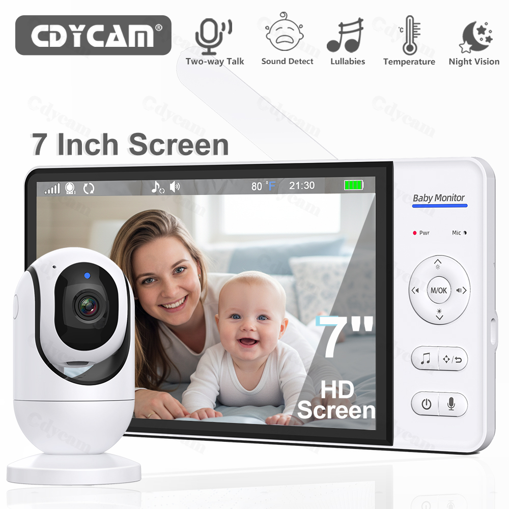 Baby Products Video - 7,0-дюймовая видеоняня 720P, 5000 мАч, аккумулятор,
