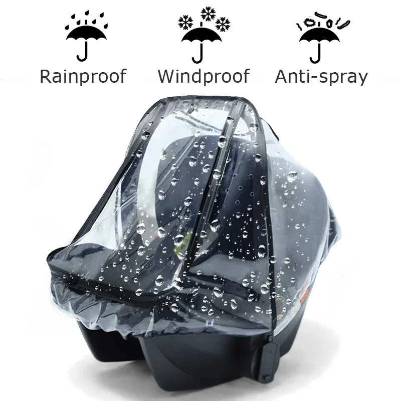 Stroller Rain Cover - Защитный чехол-накидка для детской коляски от