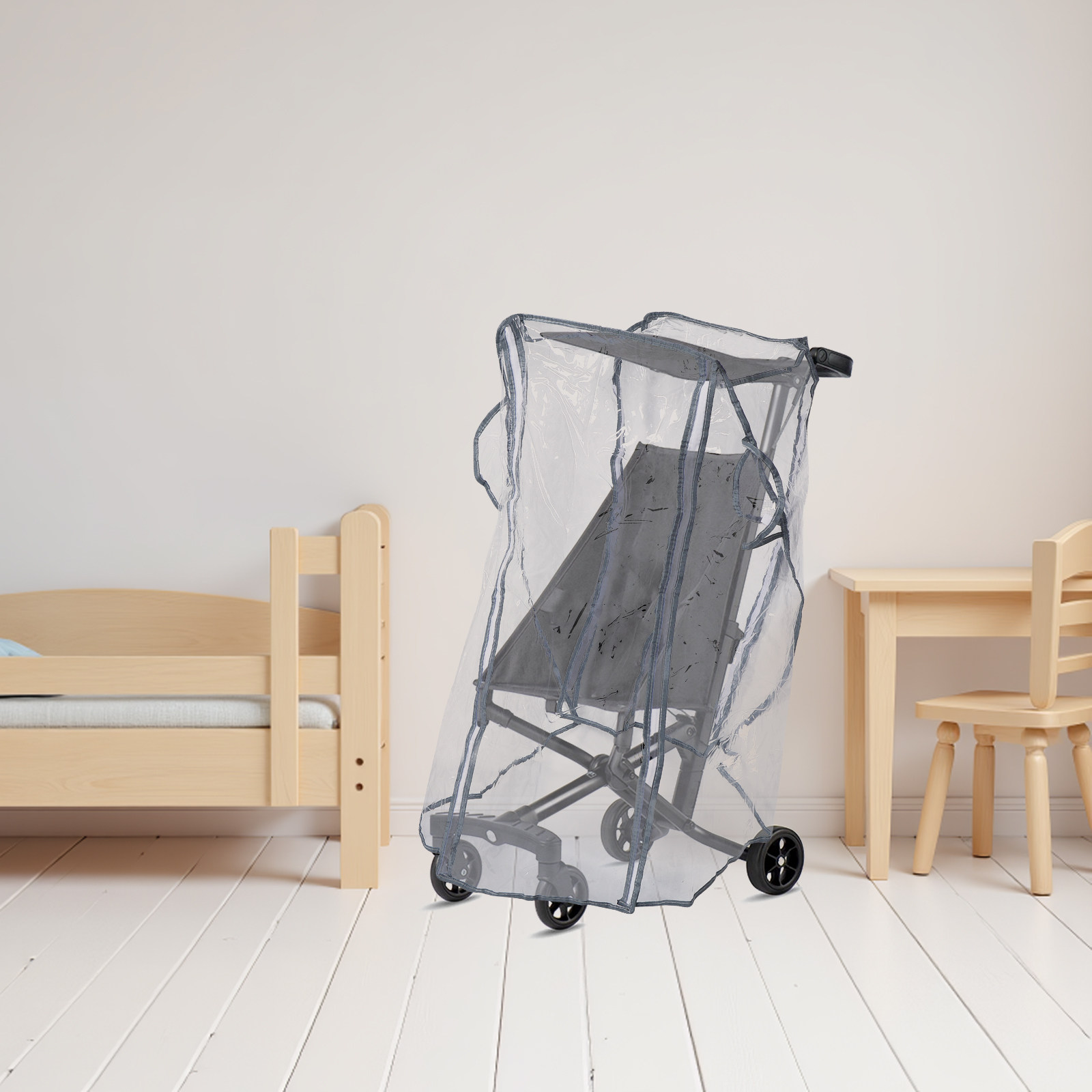 Stroller Rain Cover - Прозрачный ветрозащитный водонепроницаемый чехол для коляски