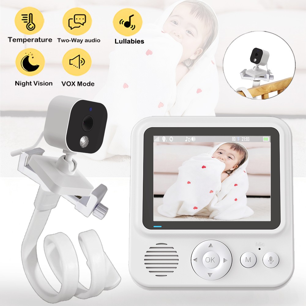 Baby Products Video - 2,8-дюймовый беспроводной видеоняня с двусторонней аудиосвязью,