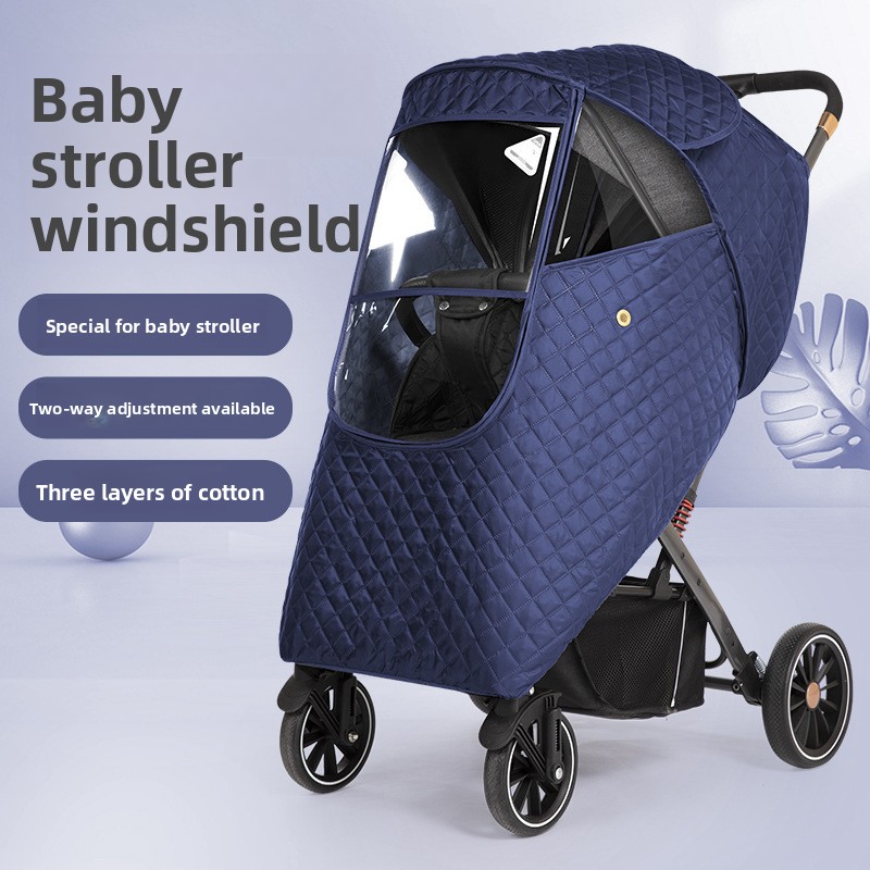 Stroller Rain Cover - Универсальный дождевик для детской коляски: ветрозащитный