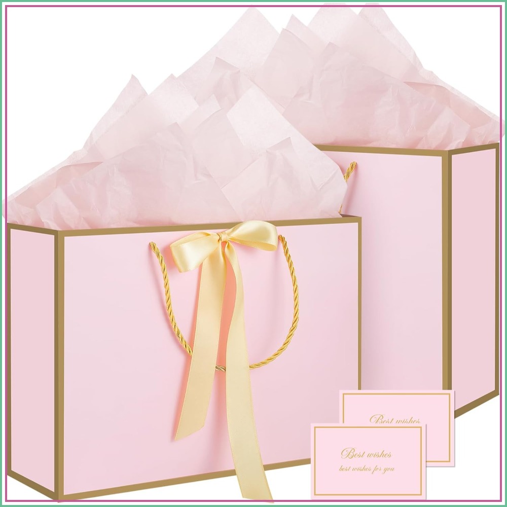 Baby Products Gift Card - Розовые подарочные пакеты с ручками, 14