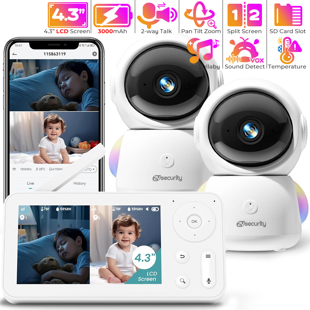 Baby Products Video - 2K радионяня с 2 камерами и