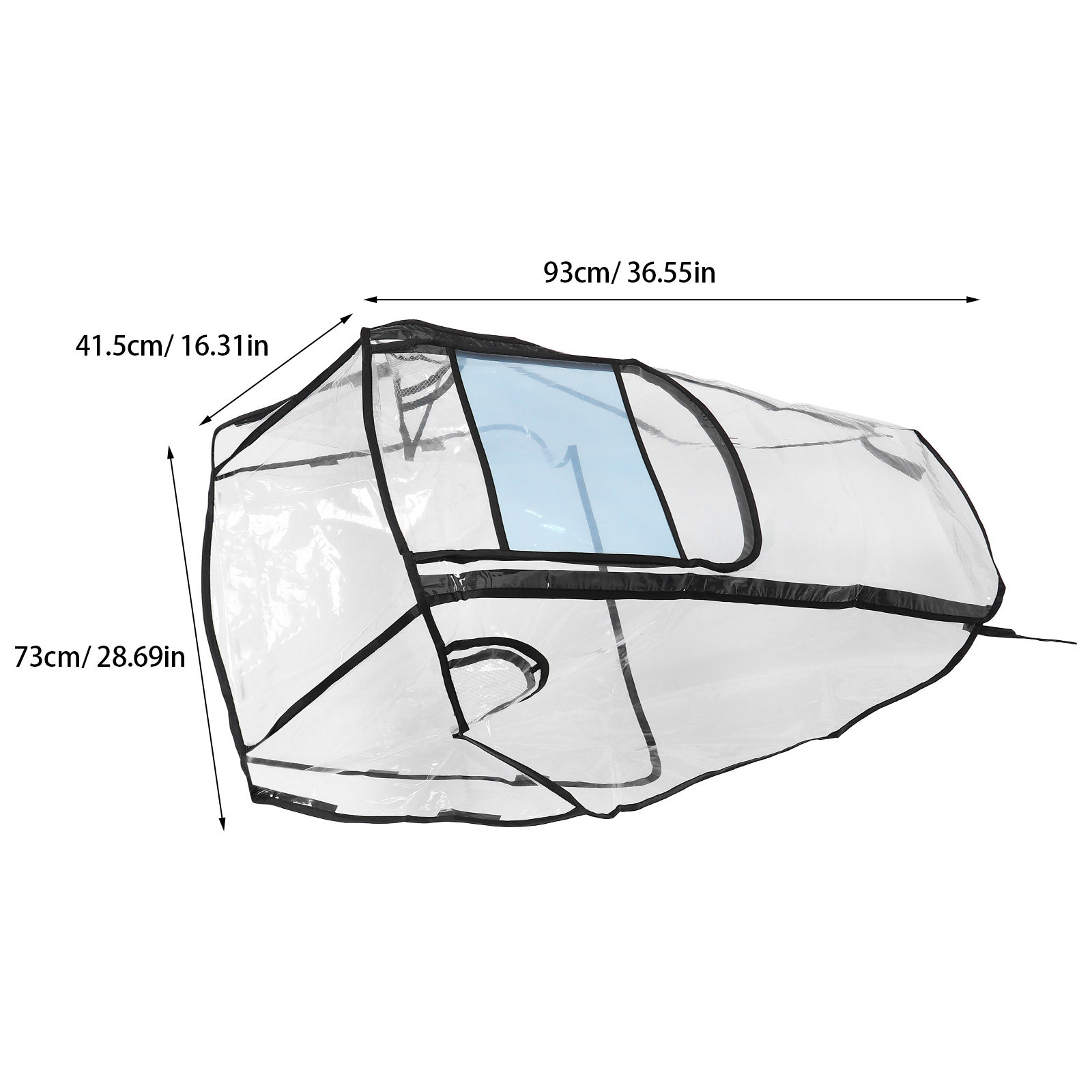 Прозрачный пластиковый чехол о – обзор и цена Stroller Rain Cover