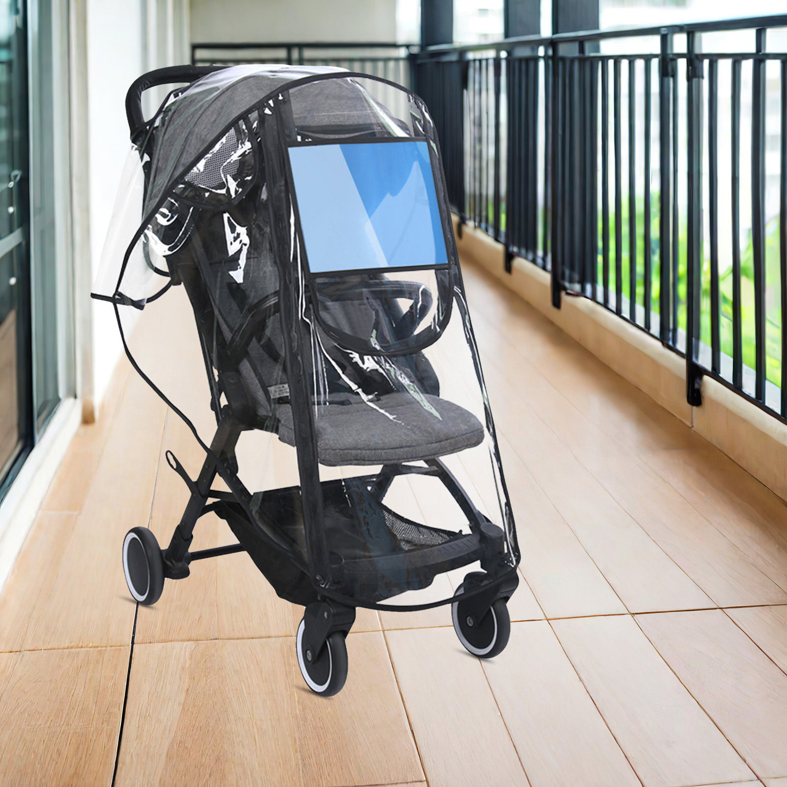 Прозрачный пластиковый чехол о – обзор и цена Stroller Rain Cover