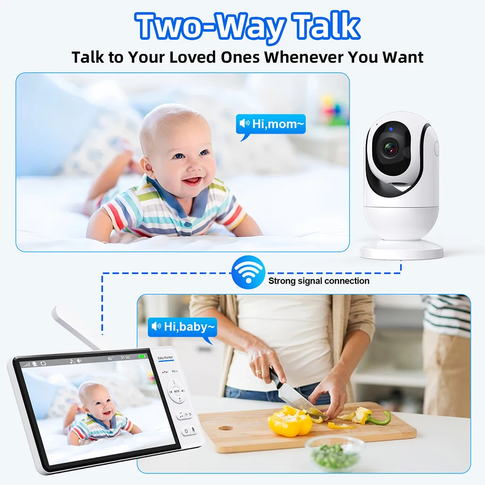 7,0-дюймовая видеоняня 720P, 5 – обзор и цена Baby Products Video