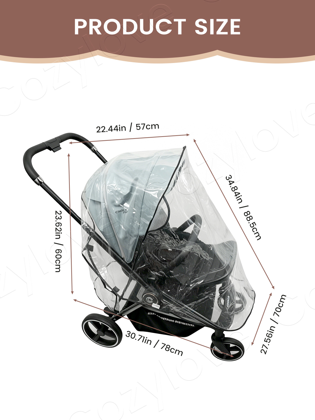 Универсальный дождевик для кол – обзор и цена Stroller Rain Cover