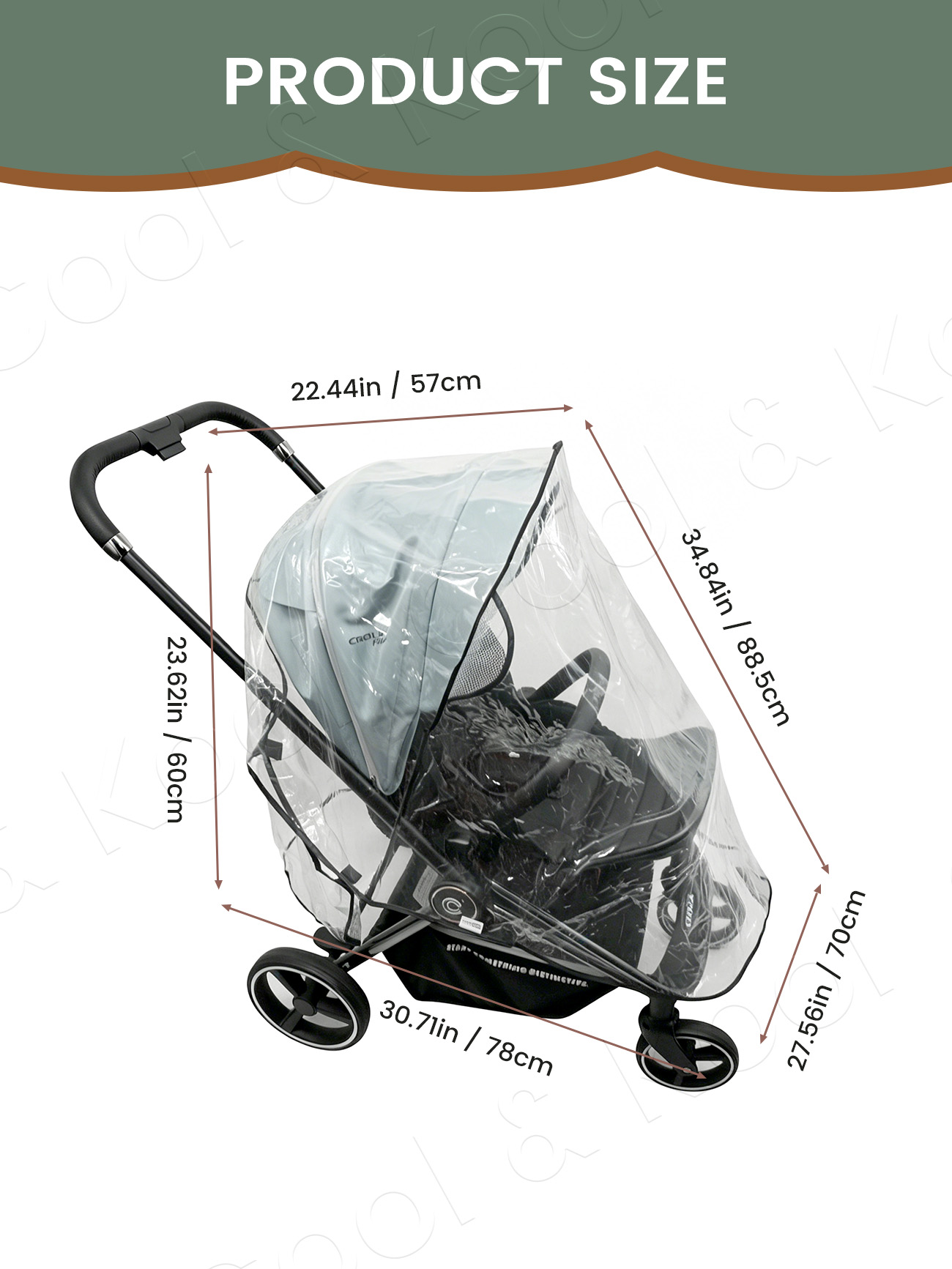 Универсальный водонепроницаемы – обзор и цена Stroller Rain Cover