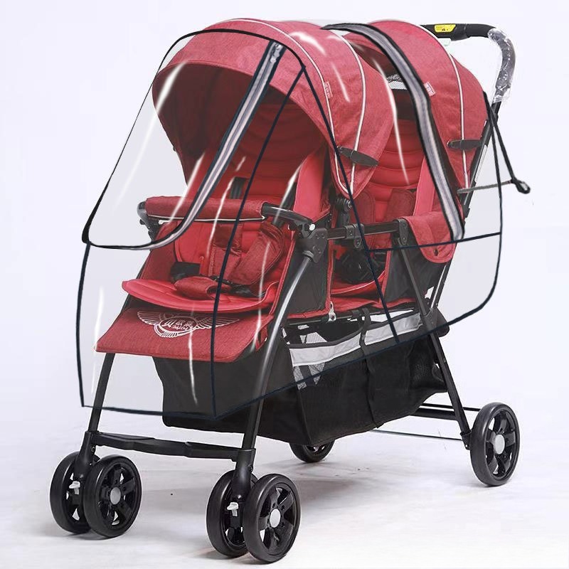 Двухместная коляска для близне – обзор и цена Stroller Rain Cover