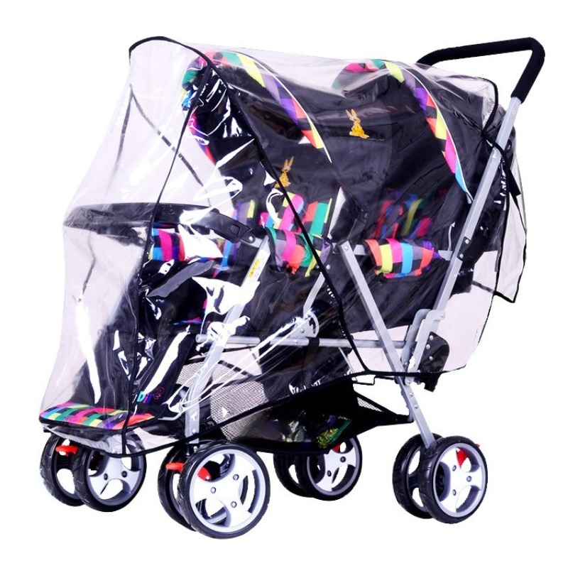 Двухместная коляска для близне – обзор и цена Stroller Rain Cover